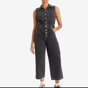 levis denim  Sleeveless Jumpsuit  100% cotton jumpsuit xl